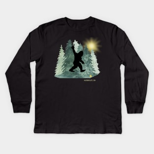 Bigfoot in Humboldt, CA Kids Long Sleeve T-Shirt